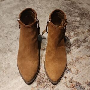 Steve Madden Brown Suede Leather Ankle Boots
